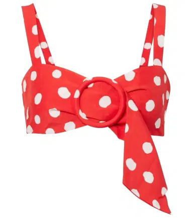 ADRIANA DEGREAS Polka-dot crop top | Thumbnail 1