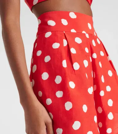 ADRIANA DEGREAS High-rise wide-leg shorts | Thumbnail 2