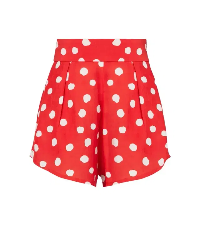 ADRIANA DEGREAS High-rise wide-leg shorts