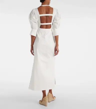 ADRIANA DEGREAS Puff-sleeve cotton maxi dress | Thumbnail 6 ADRIANA DEGREAS Puff-sleeve cotton maxi dress | Thumbnail 6