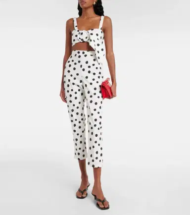 ADRIANA DEGREAS Cotton-blend capri pants | Thumbnail 4 ADRIANA DEGREAS Cotton-blend capri pants | Thumbnail 4