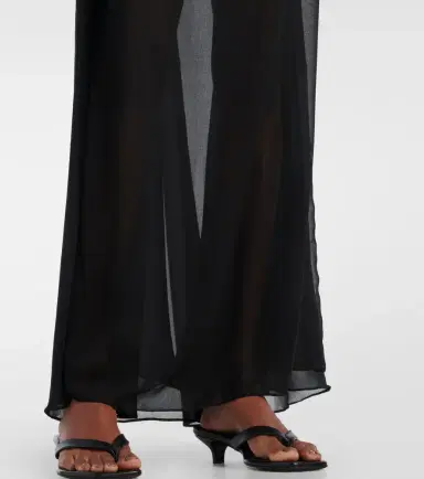 ADRIANA DEGREAS Holiday embellished chiffon maxi dress | Thumbnail 3