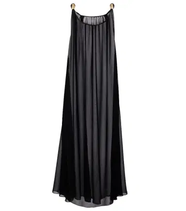 ADRIANA DEGREAS Holiday embellished chiffon maxi dress | Thumbnail 1