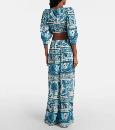 ADRIANA DEGREAS Printed wide-leg pants | Thumbnail 5