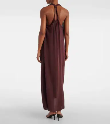 ADRIANA DEGREAS Satin maxi dress | Thumbnail 2