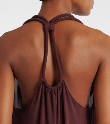 ADRIANA DEGREAS Satin maxi dress | Thumbnail 5