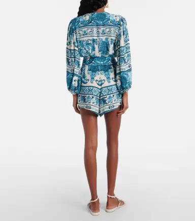ADRIANA DEGREAS Printed high-rise shorts | Thumbnail 3