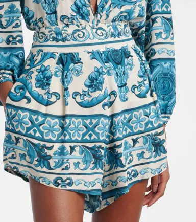 ADRIANA DEGREAS Printed high-rise shorts | Thumbnail 4