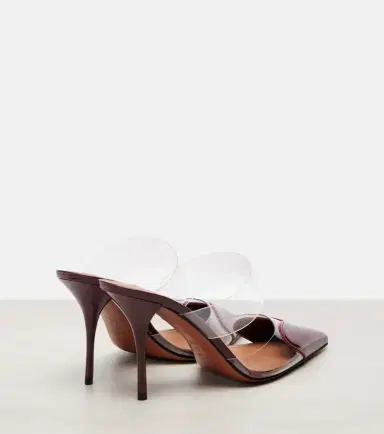 Alaïa Alaïa Le Caur 90 patent leather and PU mules | Thumbnail 3