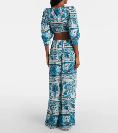 ADRIANA DEGREAS Printed crop top | Thumbnail 3