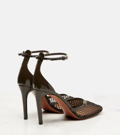 Alaïa Alaïa 90 mesh and patent leather pumps | Thumbnail 4