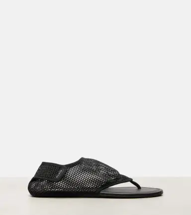 Alaïa Alaïa Fishnet thong sandals | Thumbnail 3 Alaïa Alaïa Fishnet thong sandals | Thumbnail 3