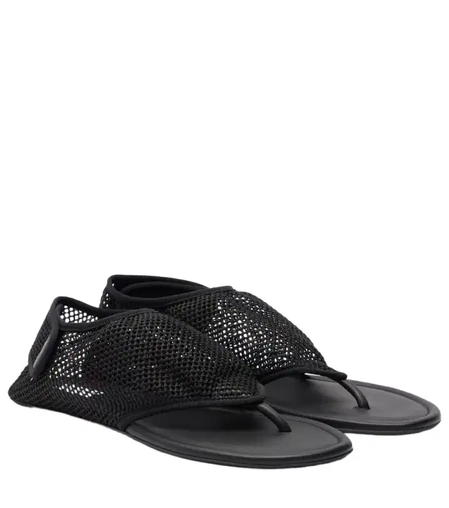 Alaia Alaïa Fishnet thong sandals