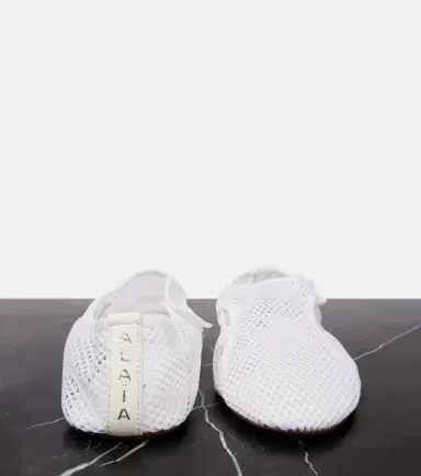 Alaïa Alaïa Flex leather-trimmed mesh ballet flats | Thumbnail 3
