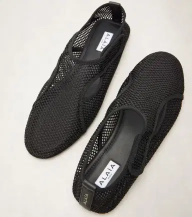 Alaïa Alaïa Fishnet slip-on shoes | Thumbnail 2