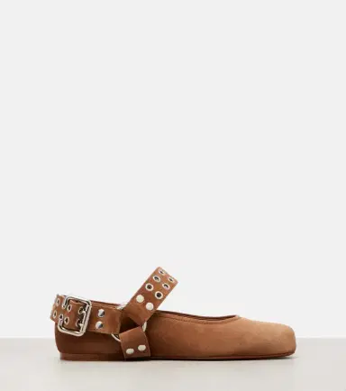 Alaïa Alaïa Biker suede Mary Jane flats | Thumbnail 2 Alaïa Alaïa Biker suede Mary Jane flats | Thumbnail 2