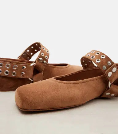 Alaïa Alaïa Biker suede Mary Jane flats | Thumbnail 3 Alaïa Alaïa Biker suede Mary Jane flats | Thumbnail 3