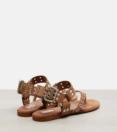 Alaia Alaïa Biker studded suede thong sandals | Thumbnail 3 Alaia Alaïa Biker studded suede thong sandals | Thumbnail 3