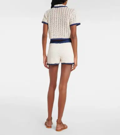 Anna Kosturova Seaside crochet cotton shorts | Thumbnail 3