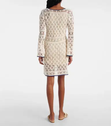 Anna Kosturova Bianca crochet cotton minidress | Thumbnail 3