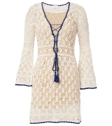 Anna Kosturova Bianca crochet cotton minidress | Thumbnail 1