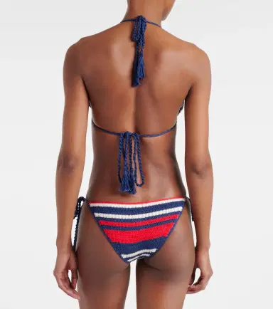 Anna Kosturova Gabrielle crochet cotton bikini top | Thumbnail 2