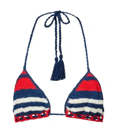Anna Kosturova Gabrielle crochet cotton bikini top | Thumbnail 1