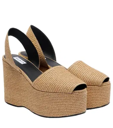 Alaïa Alaïa Straw wedge sandals | Thumbnail 1 Alaïa Alaïa Straw wedge sandals | Thumbnail 1