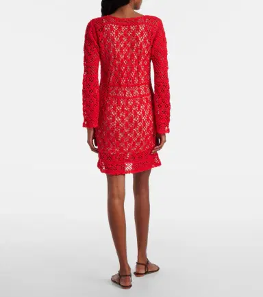 Anna Kosturova Bianca crochet cotton minidress | Thumbnail 2