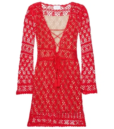 Anna Kosturova Bianca crochet cotton minidress | Thumbnail 1