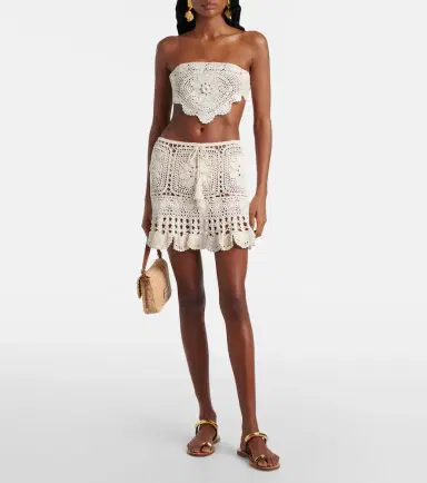 Anna Kosturova Cotton crochet crop top | Thumbnail 4