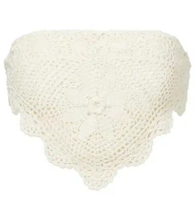 Anna Kosturova Cotton crochet crop top | Thumbnail 1