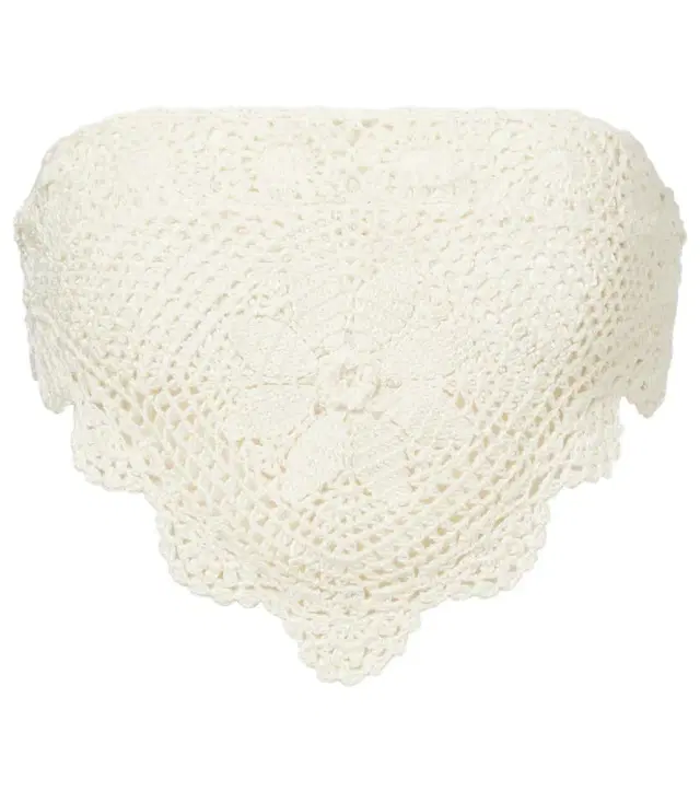 Anna Kosturova Cotton crochet crop top