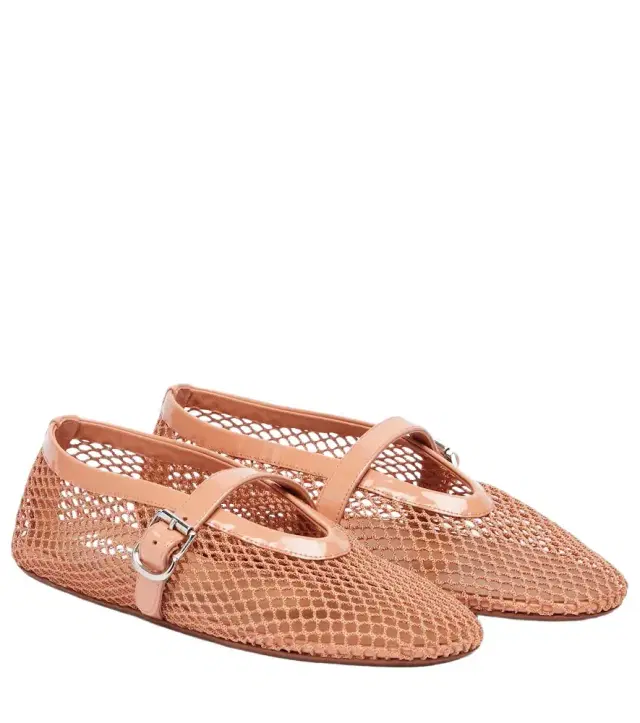 Alaia Alaïa Fishnet ballet flats