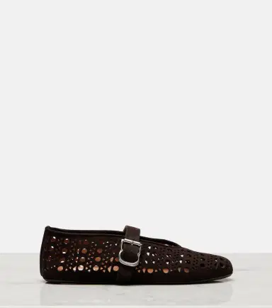Alaïa Alaïa Vienne suede ballet flats | Thumbnail 3