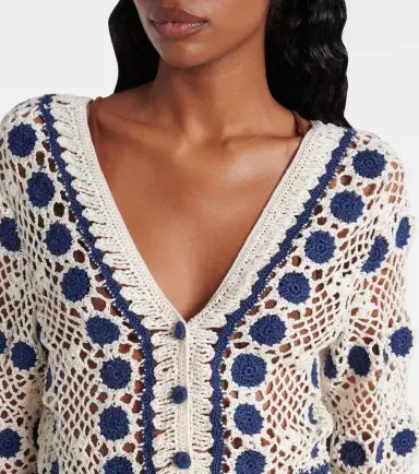 Anna Kosturova Bouquette crochet cotton cardigan | Thumbnail 2