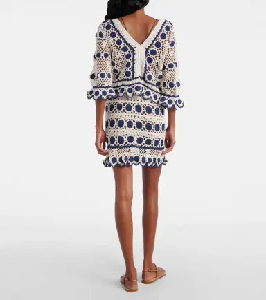 Anna Kosturova Bouquette crochet cotton cardigan | Thumbnail 3