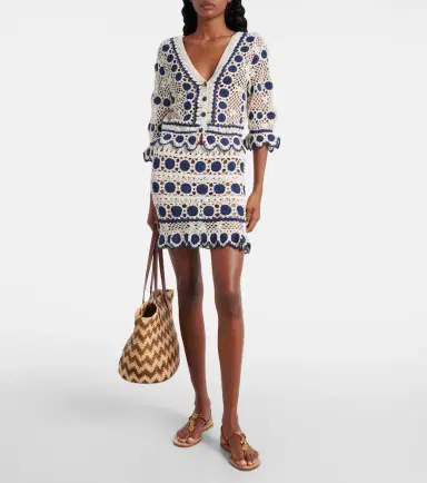 Anna Kosturova Bouquette crochet cotton cardigan | Thumbnail 4