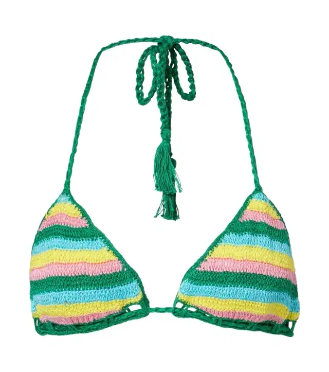 Anna Kosturova Gabrielle crochet cotton bikini top