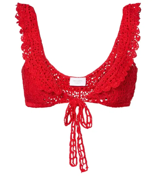 Anna Kosturova Brigitte crochet bra top