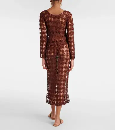 Anna Kosturova Crochet cotton beach dress | Thumbnail 4