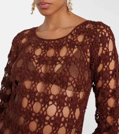 Anna Kosturova Crochet cotton beach dress | Thumbnail 6