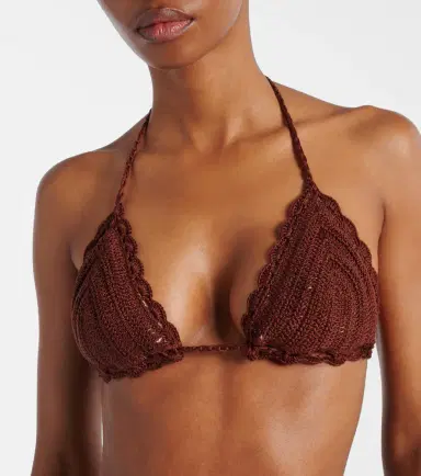 Anna Kosturova Crochet cotton bikini top | Thumbnail 3 Anna Kosturova Crochet cotton bikini top | Thumbnail 3
