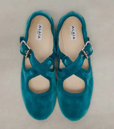 Alaïa Alaïa Velvet ballet flats | Thumbnail 3 Alaïa Alaïa Velvet ballet flats | Thumbnail 3