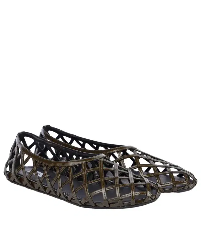 Alaia Alaïa Cage leather ballet flats