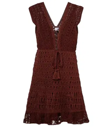 Anna Kosturova Jennifer crochet cotton minidress | Thumbnail 1