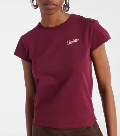 The Attico Logo cropped cotton jersey T-shirt | Thumbnail 5
