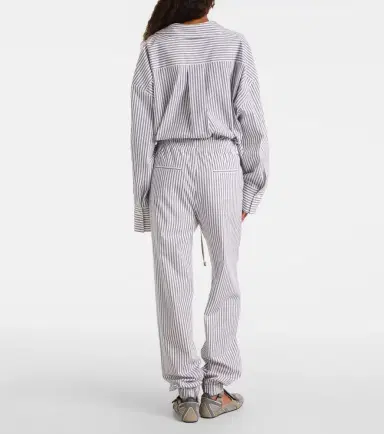 The Attico Striped cotton sweatpants | Thumbnail 3