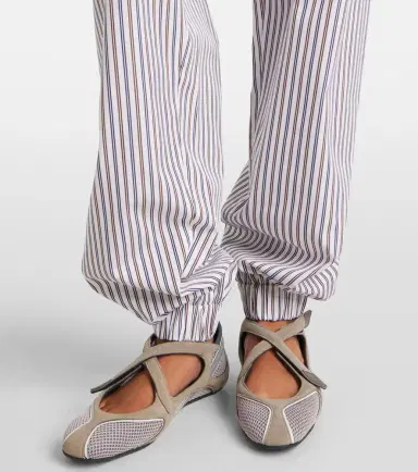 The Attico Striped cotton sweatpants | Thumbnail 4