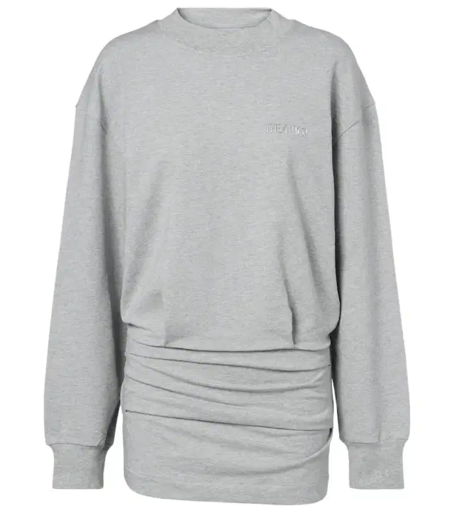 The Attico Cotton-blend jersey sweatshirt dress